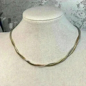 Vintage Gold and Siver Two Tone Necklace